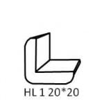 Ritad hörnlist i profil HL1