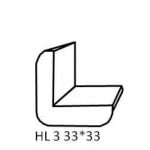 Ritad hörnlist i profil HL 3